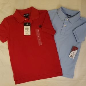 2 Polo Shirts: Chaps & Izod Boys Size 6